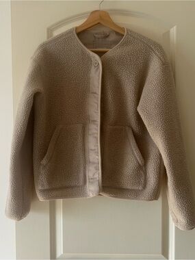Everlane Cream Teddy Jacket